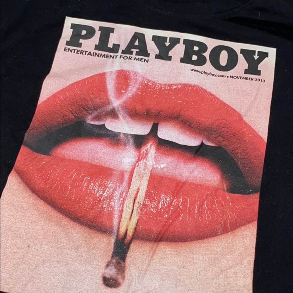 Playboy X missguided cropped tee
